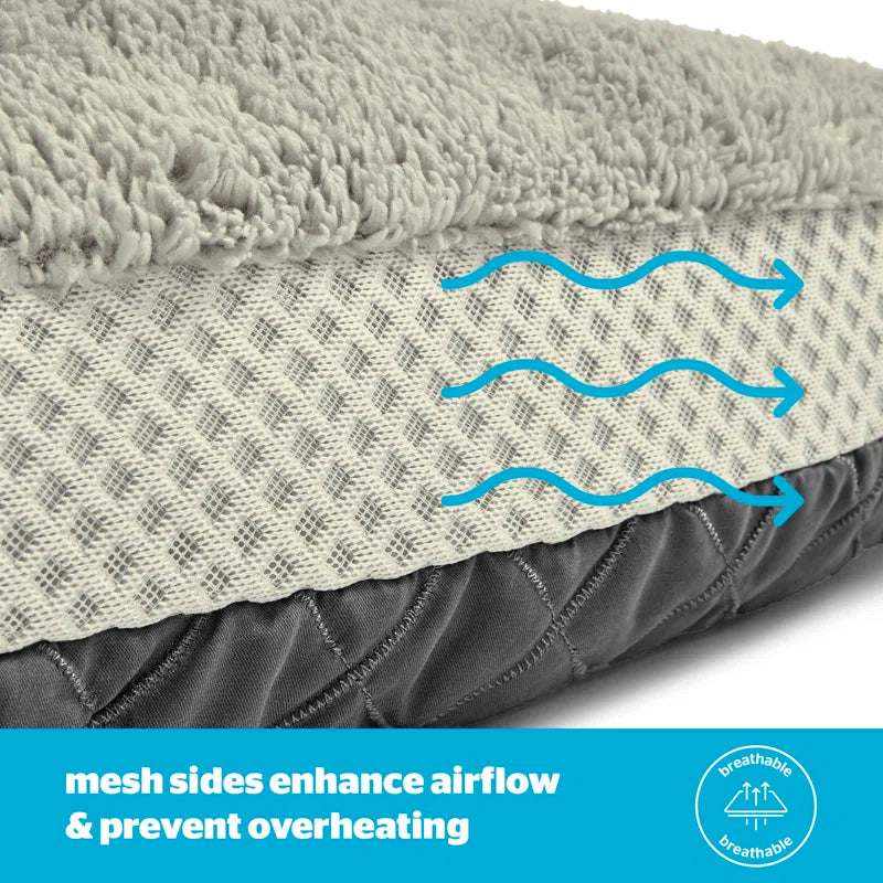 Airmax Breathable Pet Bed with Reversible Cushion