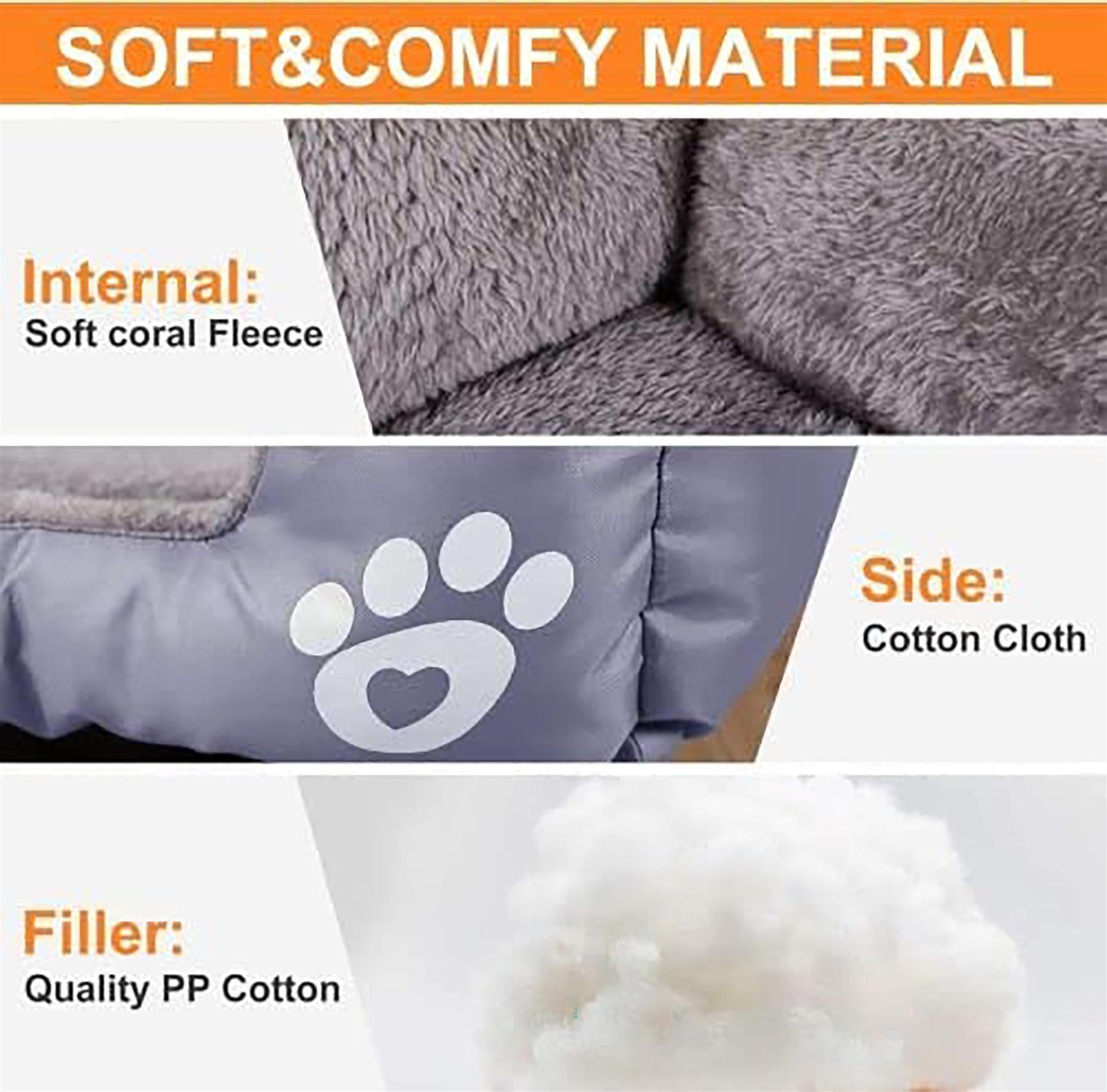 Extra Large Dog Bed Cat Pet Washable Cushion Puppy Mattress Soft Warm Calming