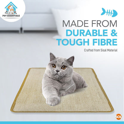 2Pk Cat Scratching Mat Sisal 60X40Cm Kitten Scratcher Board Pad Pet Toy Supplies