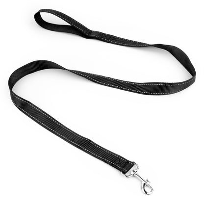 REFLECTIVE DOG LEAD 4FT 1.2M LONG STRONG NYLON PUPPY TRAINING WALK RECALL LEASH