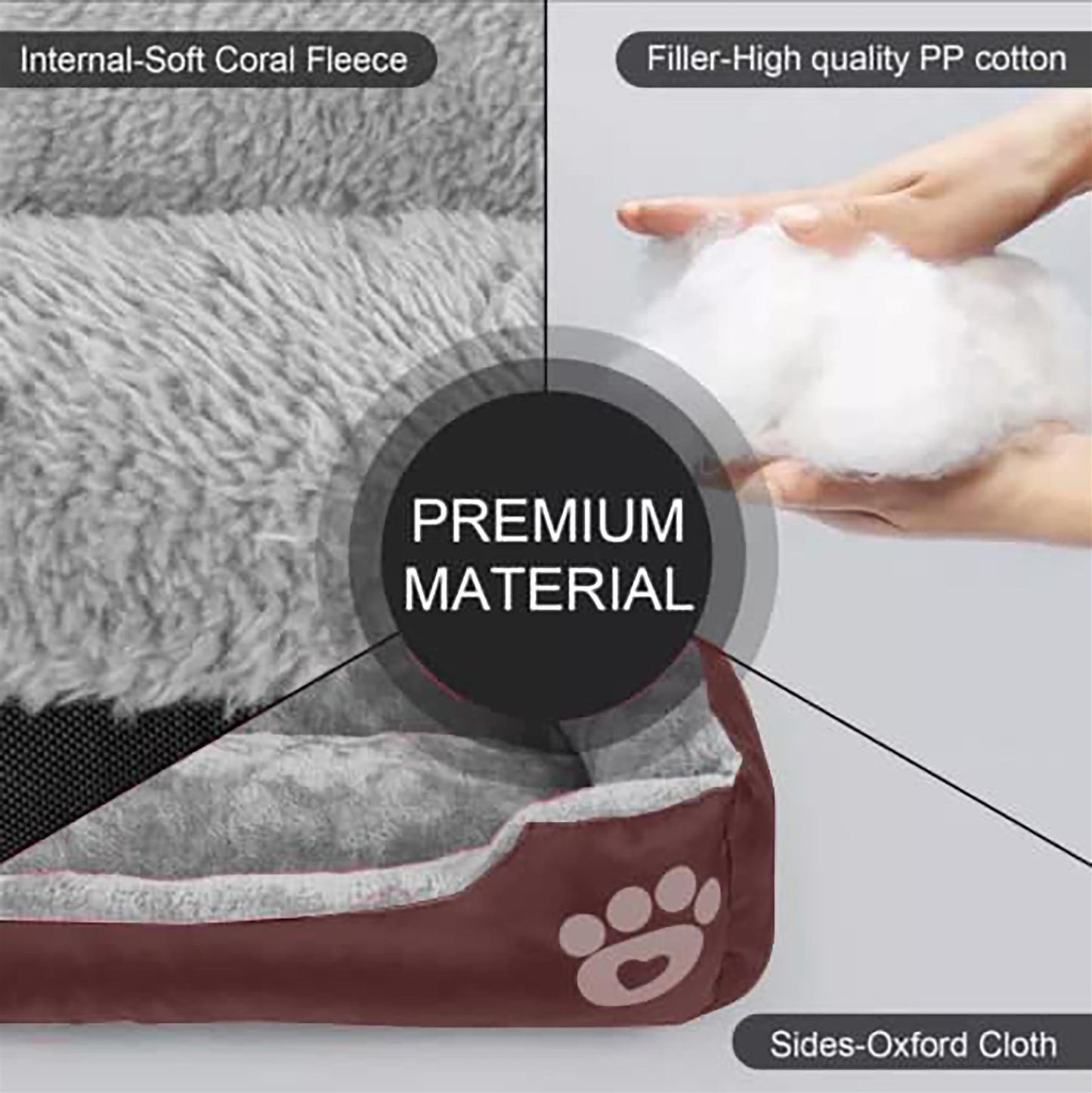 Extra Large Dog Bed Cat Pet Washable Cushion Puppy Mattress Soft Warm Calming